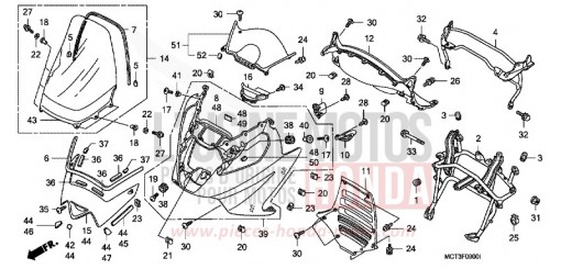 GAINE DE PROTECTION AVANT FJS6001 de 2001